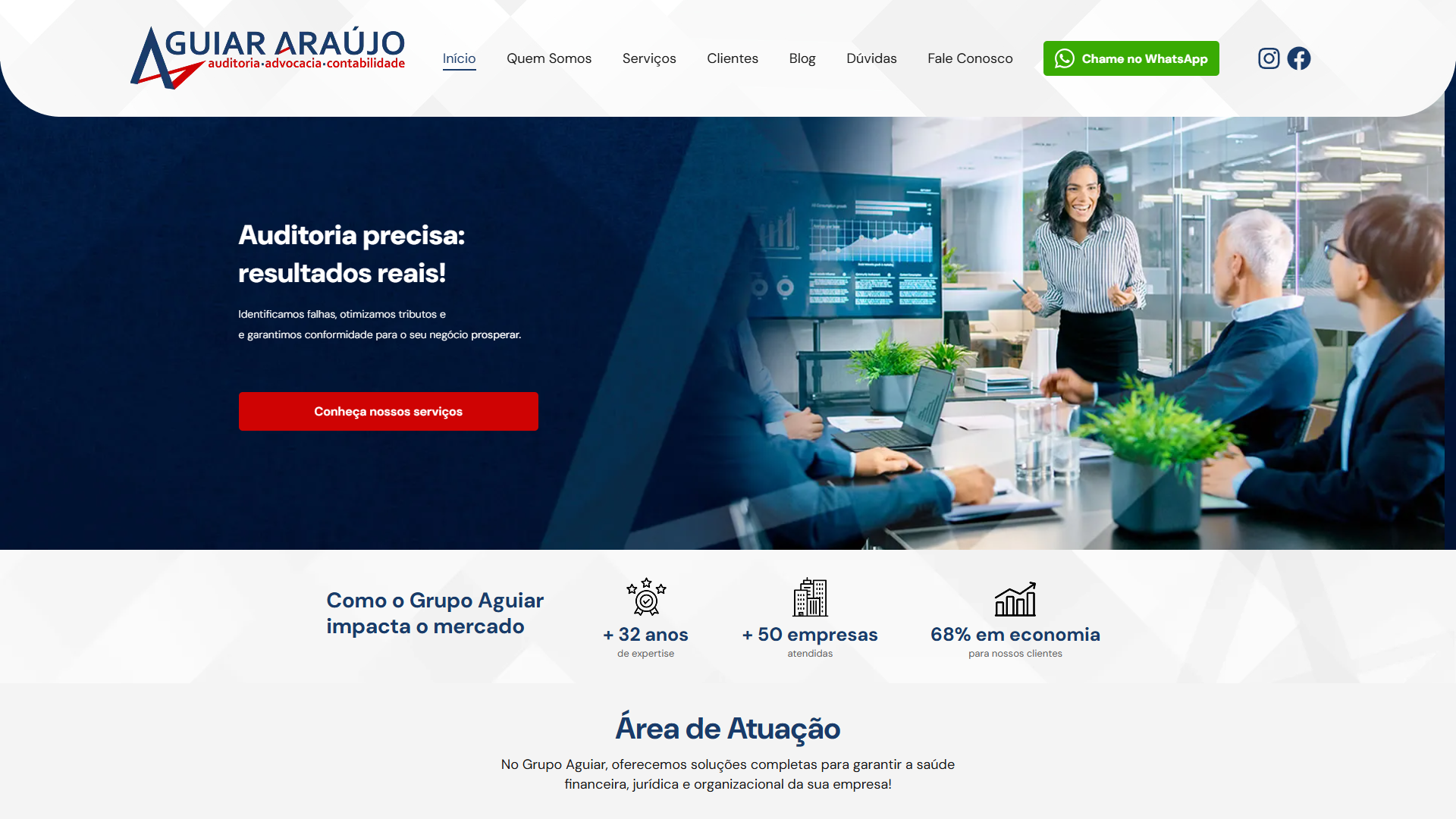 Aguiar Auditoria | WebSite desenvolvido pela Raddar Digital